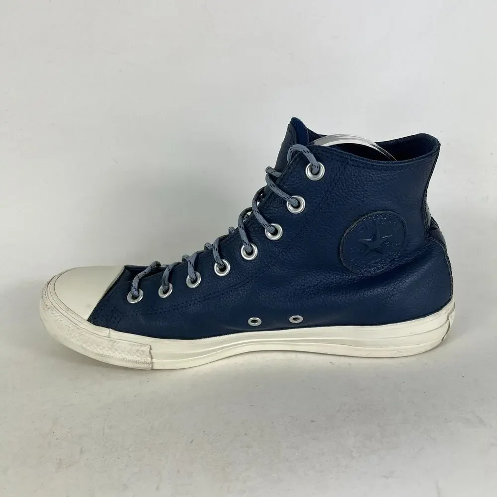 Converse CTAS Hi Limo Sneaker Womens 9 Blue Leather Skateboard Shoes 163338C - Picture 6 of 10